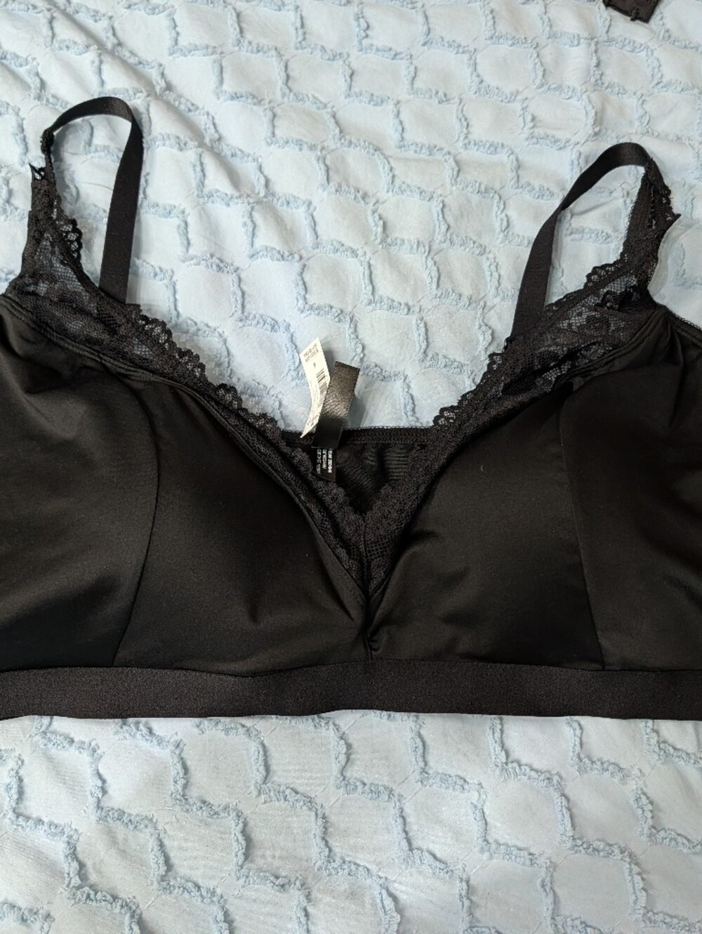 Torrid Black Lace Trim Wireless Bralette - Women Intimates & Sleepwear